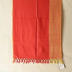 Mountain Loom ✜ Himalayan Handloom Pure Cotton Red Stole