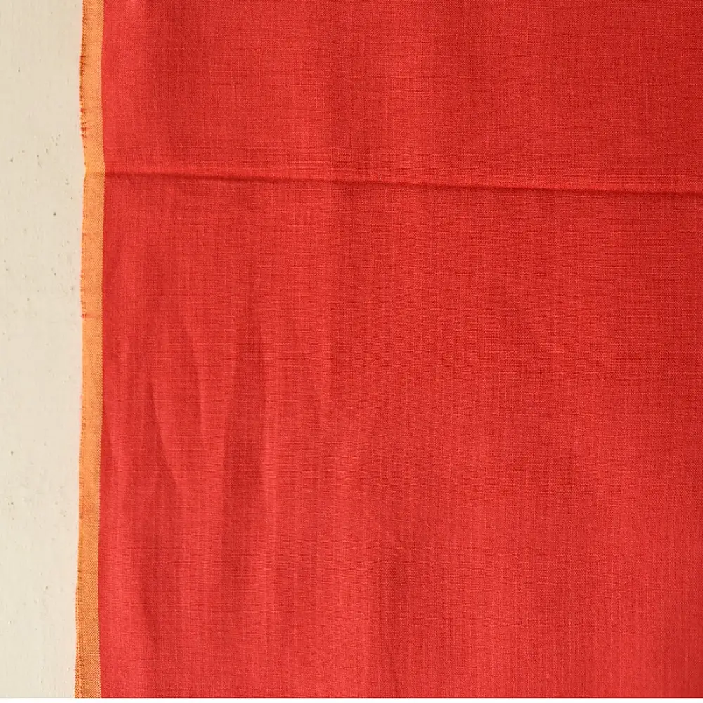 Buy Himalayan Handloom Pure Cotton Red Stole
