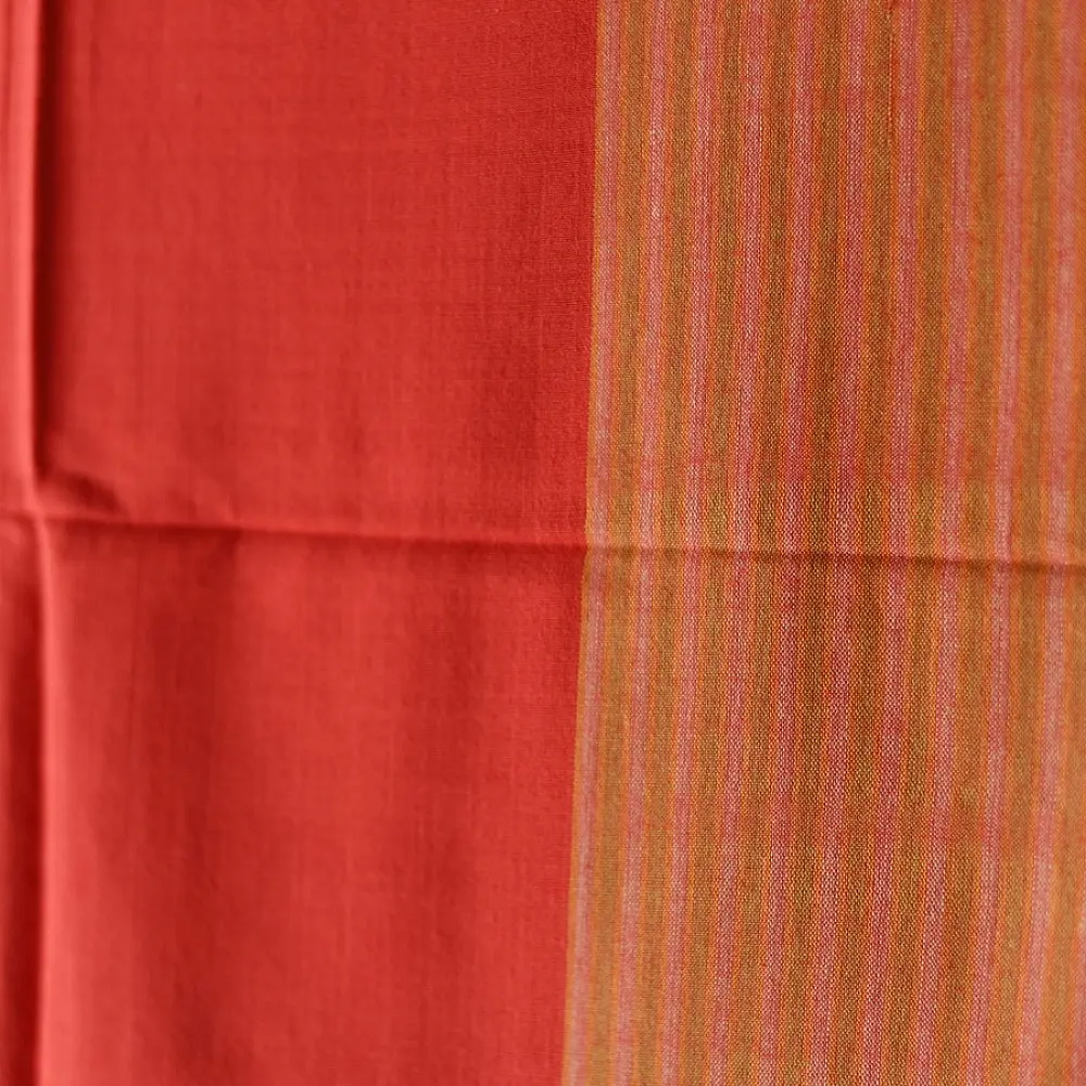 Buy Himalayan Handloom Pure Cotton Red Stole