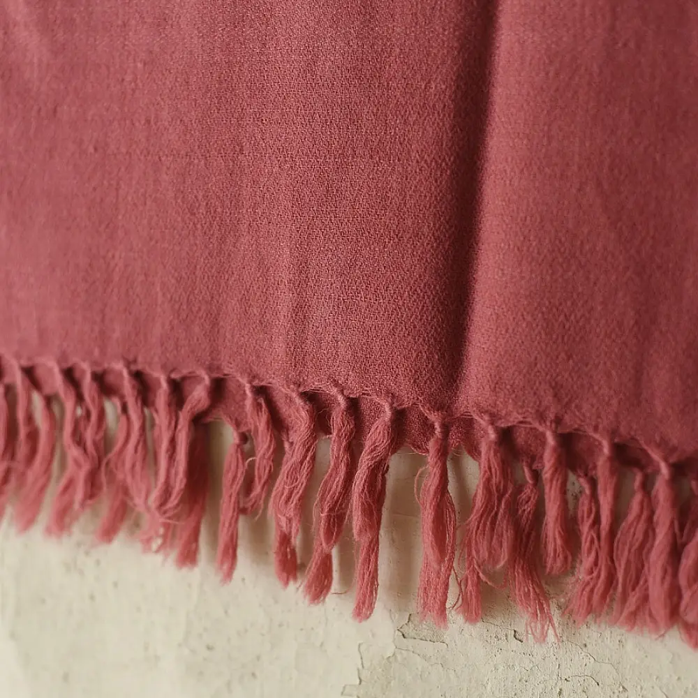 Shop Handloom Himalayan Woolen Stole ~ Mauve Color