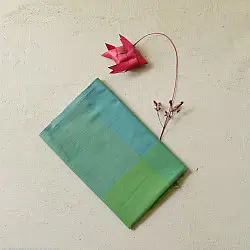 Mountain Loom ✜ Handloom Cotton Stole - Green Shaded