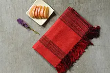Falguni | Handloom Himalayan Woolen Stole ~ Red