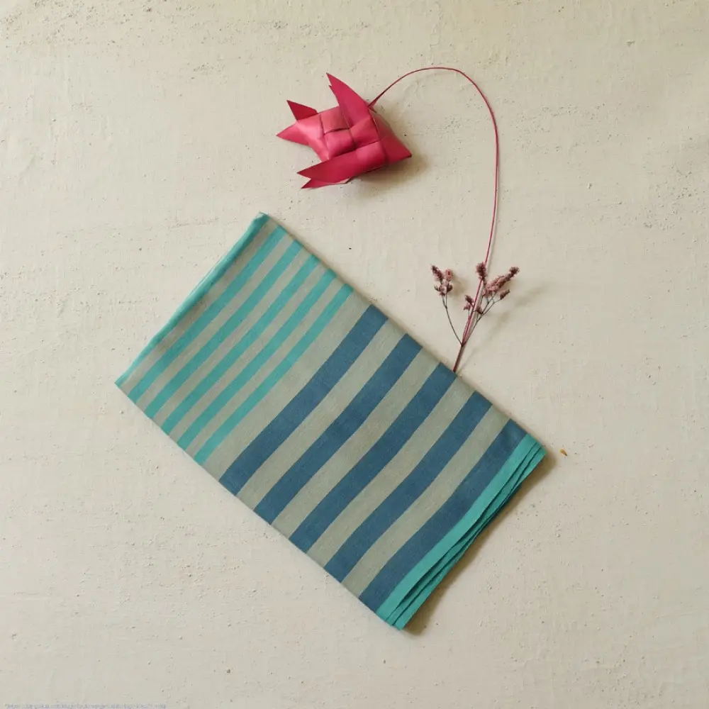 Buy Himalayan Handloom Cotton Stripe Stole