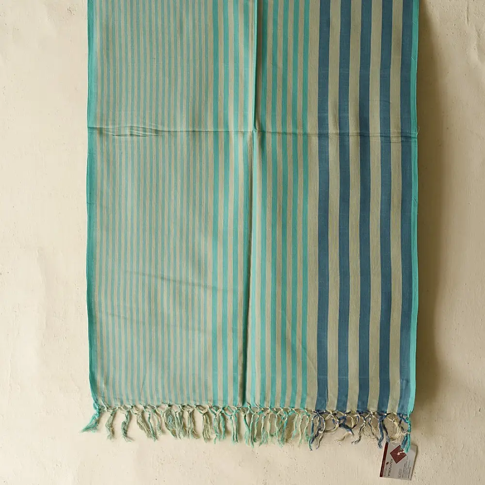 Buy Himalayan Handloom Cotton Stripe Stole