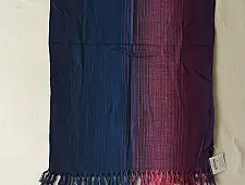Falguni | Handloom Himalayan Woolen Stole ~ Navy Blue & Purple Shaded