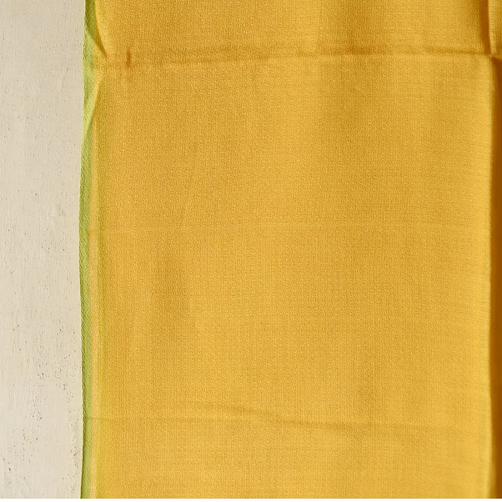Buy Himalayan Handloom Cotton Stole - Yellow