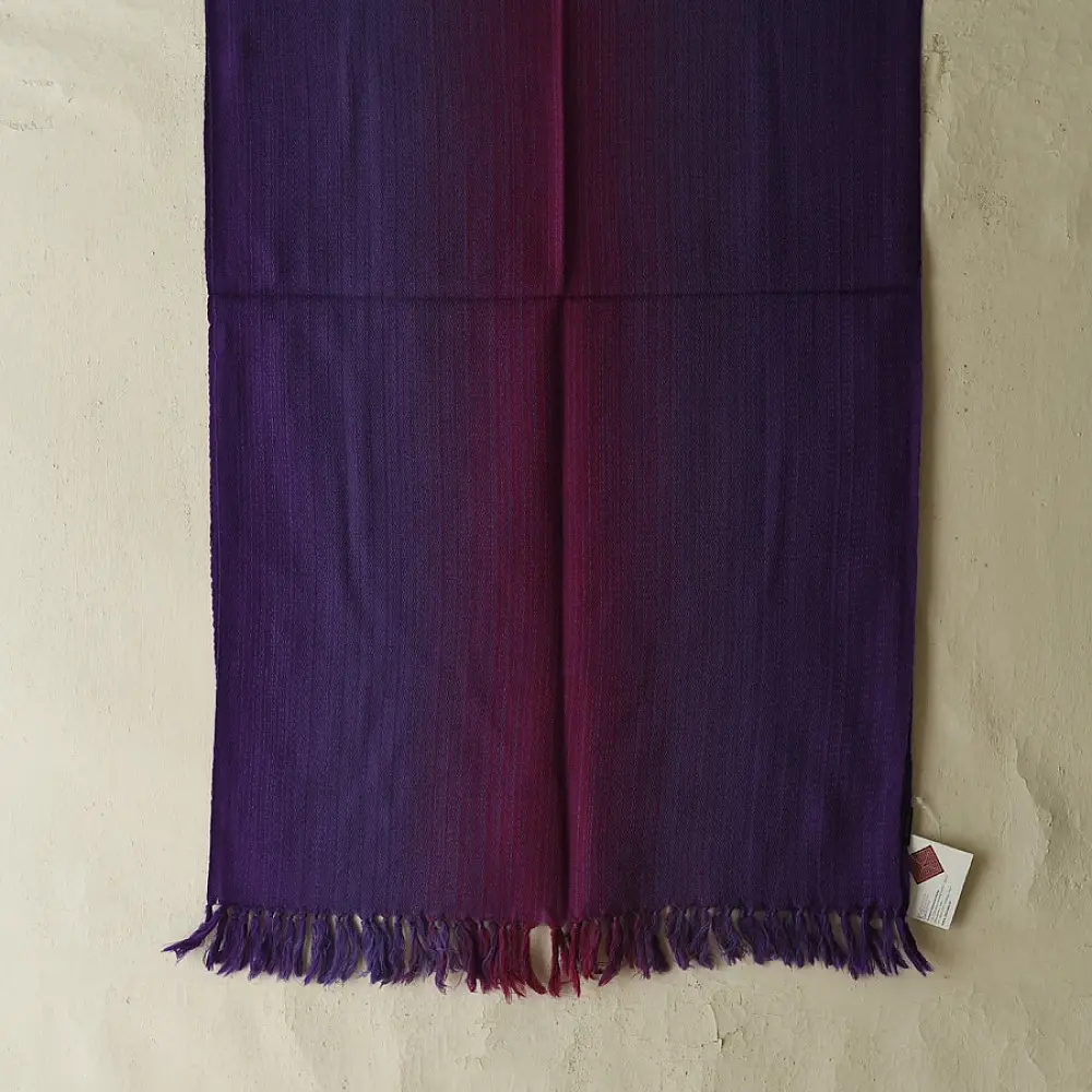 Shop Himalayan Handloom Woolen Stole ~ Purple Shaded