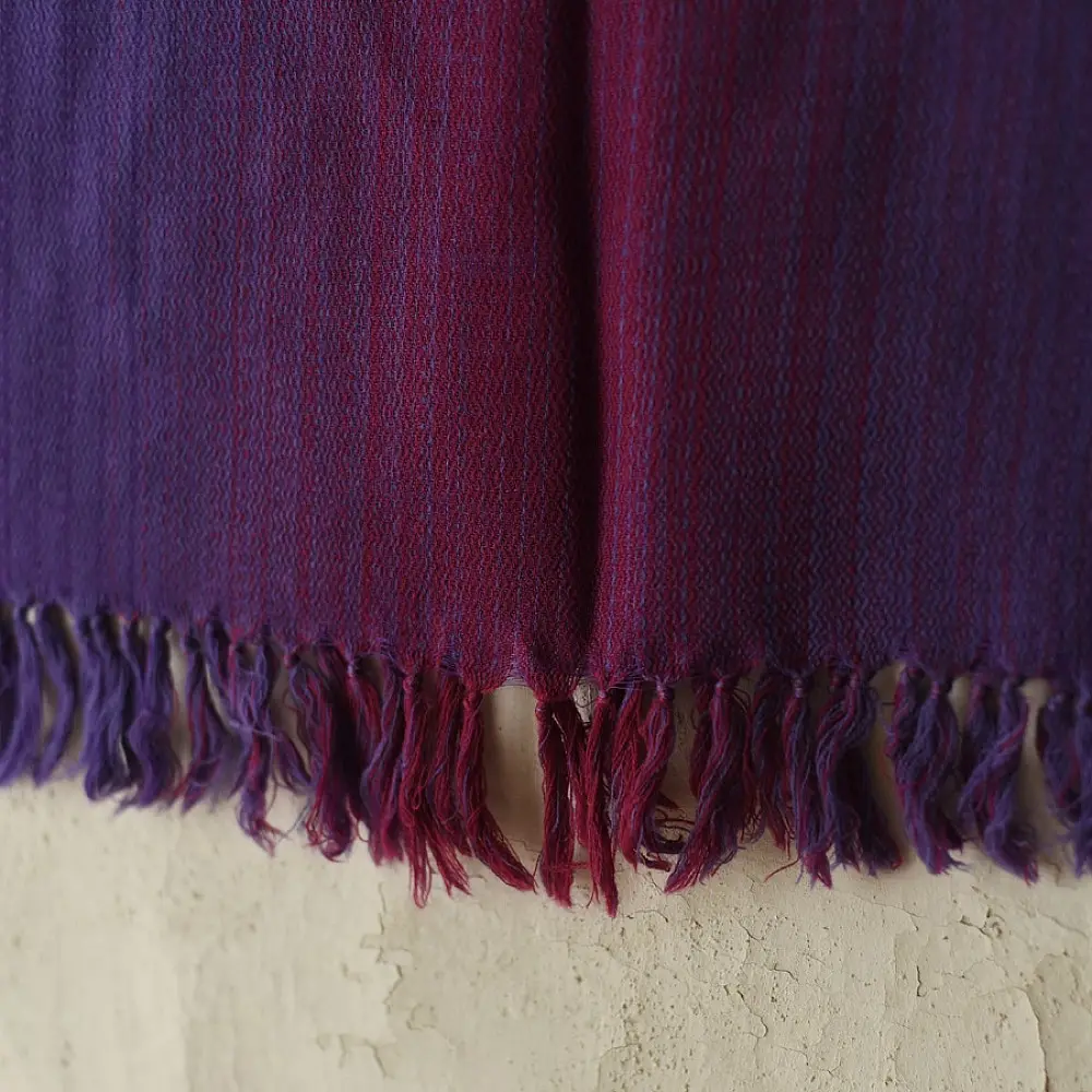 Shop Himalayan Handloom Woolen Stole ~ Purple Shaded