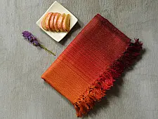 Falguni | Handloom Himalayan Woolen Stole ~ Fire Shades