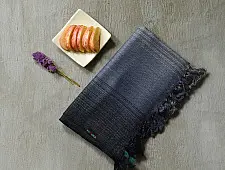 Falguni | Handloom Himalayan Woolen Stole ~ Grey Shaded