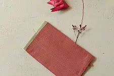 Mountain Loom ✜ Handloom Cotton Stole - Carrot Red