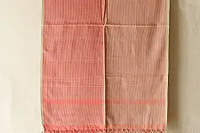 Mountain Loom ✜ Handloom Cotton Stole - Carrot Red