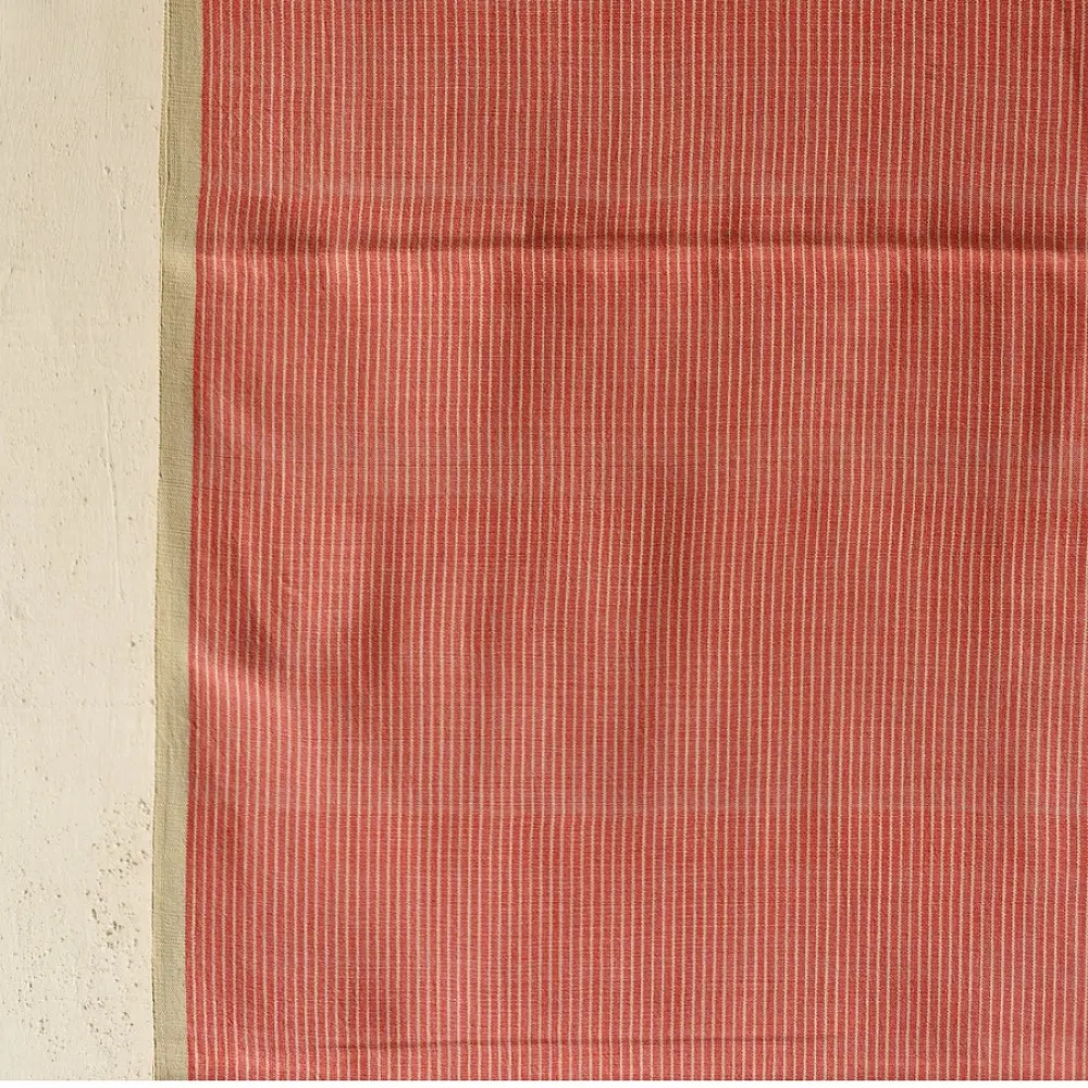 Buy Himalayan Handloom Cotton Stole Carrot Red