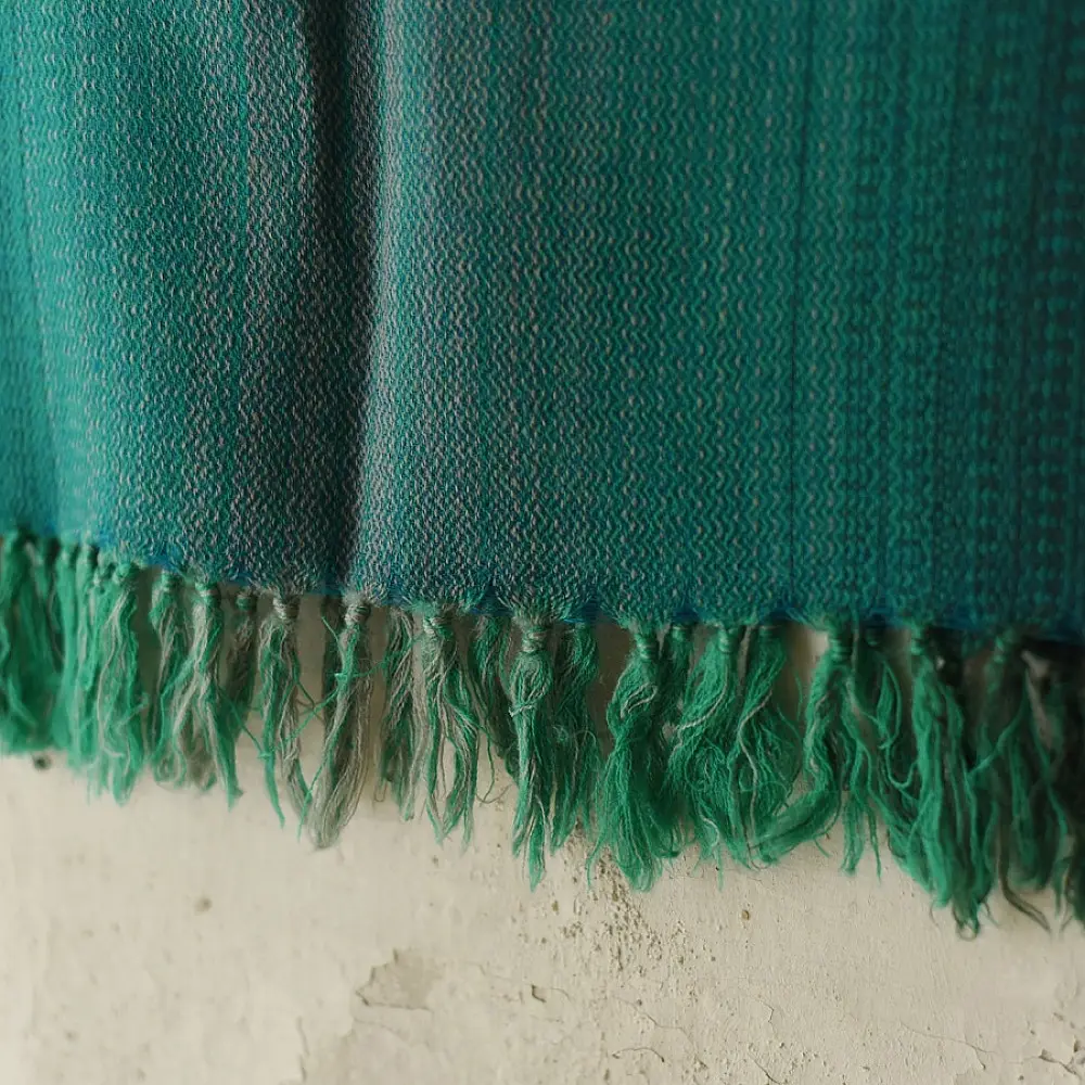 Shop Himalayan Handloom Woolen Teal Green stole