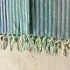Buy Himalayan Handloom Cotton Stole Blue Stipes