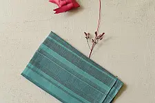 Mountain Loom ✜ Handloom Cotton Stole - Green