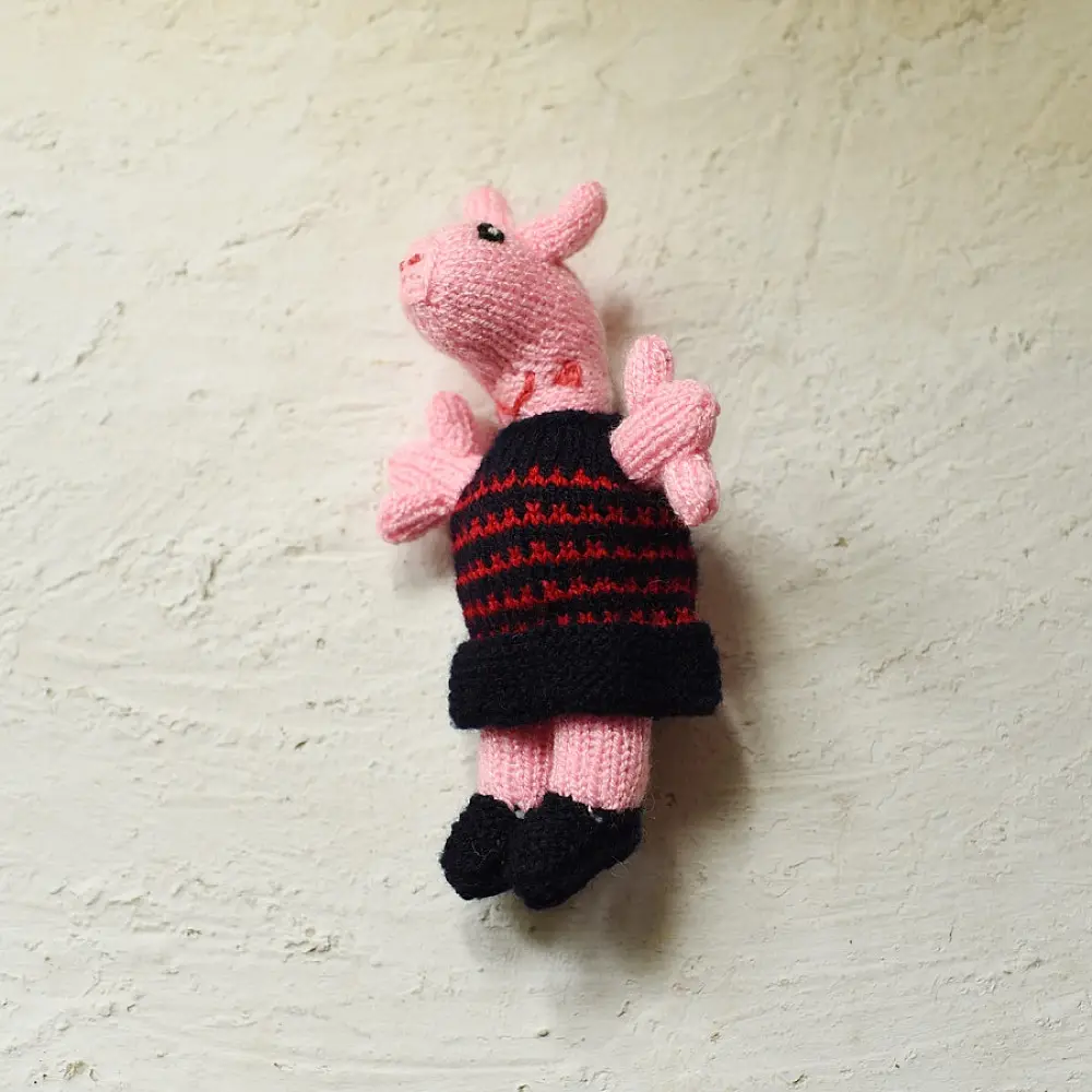 Buy Himalayan Knitted Woolen Soft Toy - Piggy