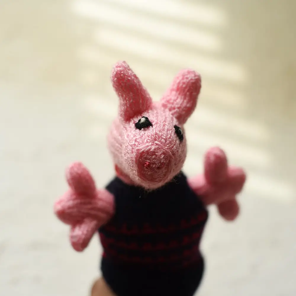 Buy Himalayan Knitted Woolen Soft Toy - Piggy