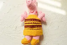 Guppy | Himalayan Knitted Woolen Soft Toy - Piggy (Three Options)