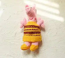 Guppy | Himalayan Knitted Woolen Soft Toy - Piggy (Three Options)