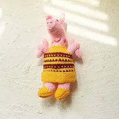 Guppy | Himalayan Knitted Woolen Soft Toy - Piggy (Three Options)