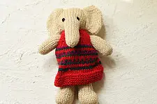 Guppy | Himalayan Knitted Woolen Soft Toy - Elephant (Two Color Options)