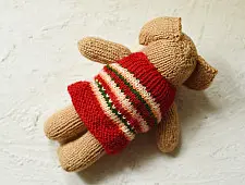 Guppy | Himalayan Knitted Woolen Soft Toy - Elephant (Red)