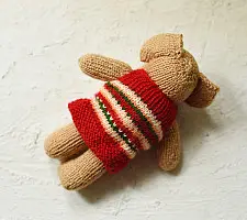Guppy | Himalayan Knitted Woolen Soft Toy - Elephant (Red)