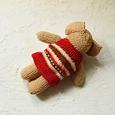 Guppy | Himalayan Knitted Woolen Soft Toy - Elephant (Red)
