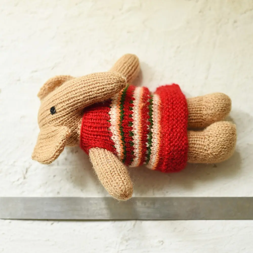 Buy Himalayan Knitted Woolen Soft Toy - Elephant 