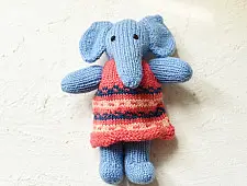 Guppy | Himalayan Knitted Woolen Soft Toy - Elephant (Two Color Options)