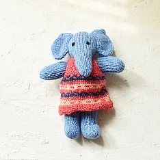Guppy | Himalayan Knitted Woolen Soft Toy - Elephant (Two Color Options)
