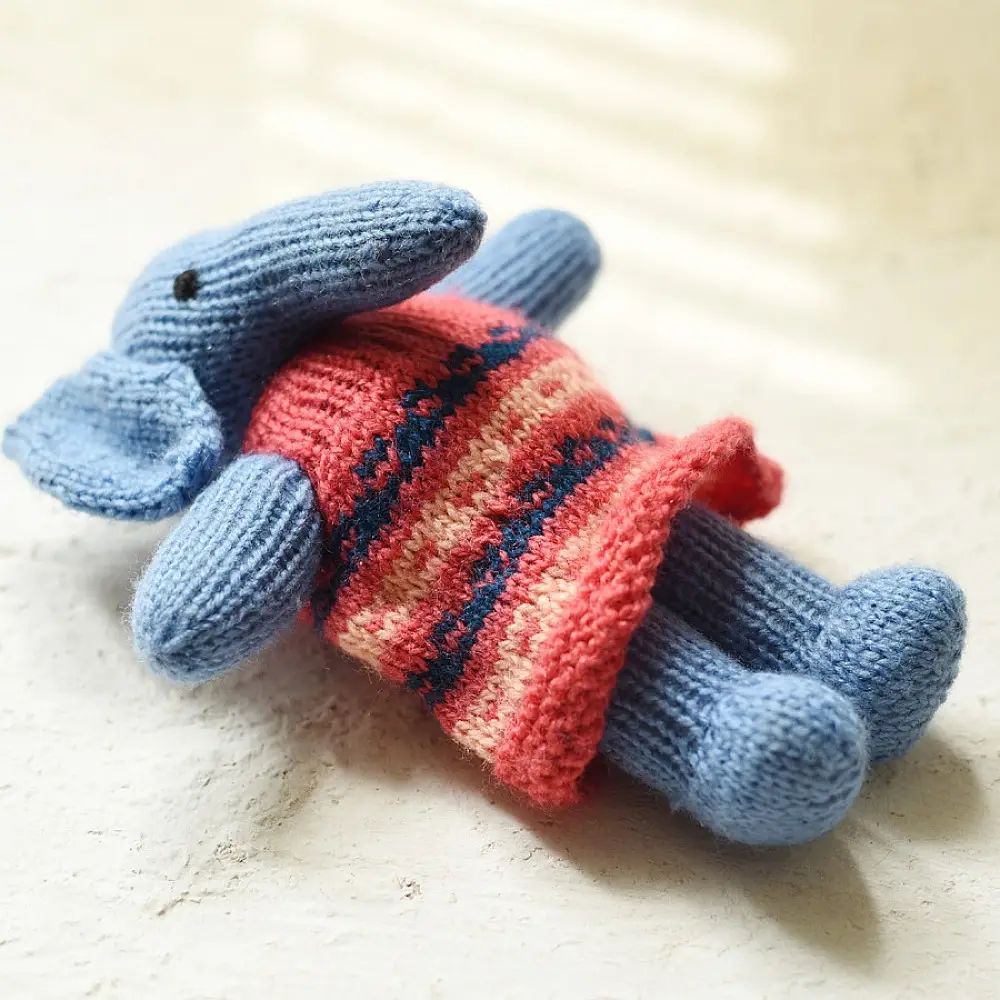 Buy Himalayan Knitted Woolen Soft Toy - Elephant 