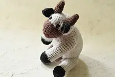 Guppy | Himalayan Knitted Cotton Soft Toy - Cow