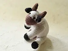 Guppy | Himalayan Knitted Cotton Soft Toy - Cow