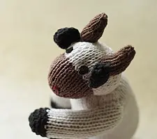 Guppy | Himalayan Knitted Cotton Soft Toy - Cow