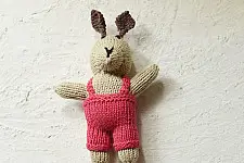 Guppy | Himalayan Knitted Cotton Soft Toy - Rabbit