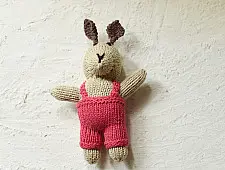 Guppy | Himalayan Knitted Cotton Soft Toy - Rabbit