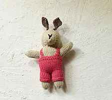 Guppy | Himalayan Knitted Cotton Soft Toy - Rabbit