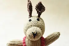 Guppy | Himalayan Knitted Cotton Soft Toy - Rabbit