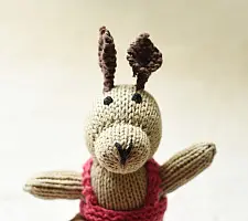 Guppy | Himalayan Knitted Cotton Soft Toy - Rabbit