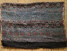 फ़लक ✽ Ajrakh Linen Saree ~ 13