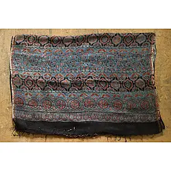 फ़लक ✽ Ajrakh Linen Saree ~ 13