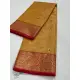 online shop handwoven chandri saree Mustard Yellow