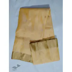 Padmapriya | Handwoven Chanderi Silk saree - Light Yellow