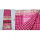 online shop handwoven chandri Dark Pink saree
