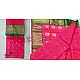 online shop Handwoven Chanderi Silk Pink Saree with Green Zari Border