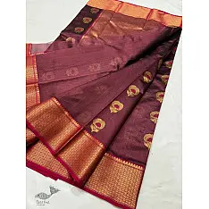 Padmapriya | Handwoven Chanderi Botta Saree