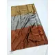 online Handwoven Chanderi Silk Zari Saree Golden, Silver & Copper