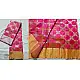 online Handwoven Chanderi Full Jaal Pink Saree
